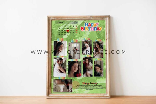 Birthday Calender Photo Frame Design 9