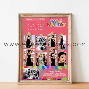 Birthday Calender Photo Frame Design 5