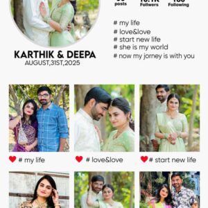 Insta Love Photo Frame