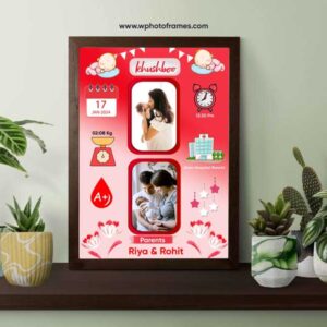 Customised Baby Birth Frame